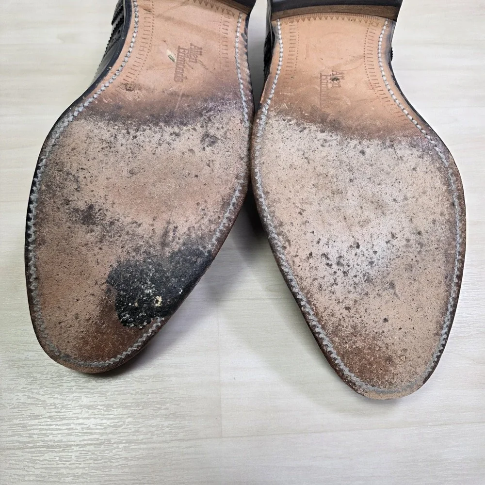 Allen Edmonds‎ Strand Leather Cap Toe Oxford Dress Shoes Black 6115 Size 10.5